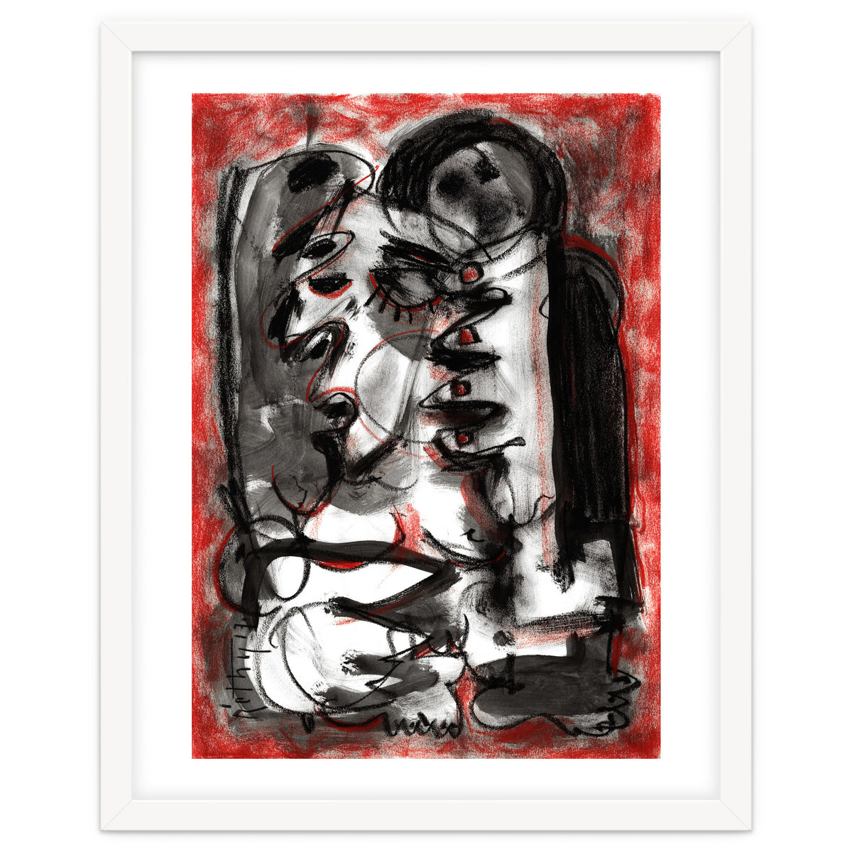 Shame - white background