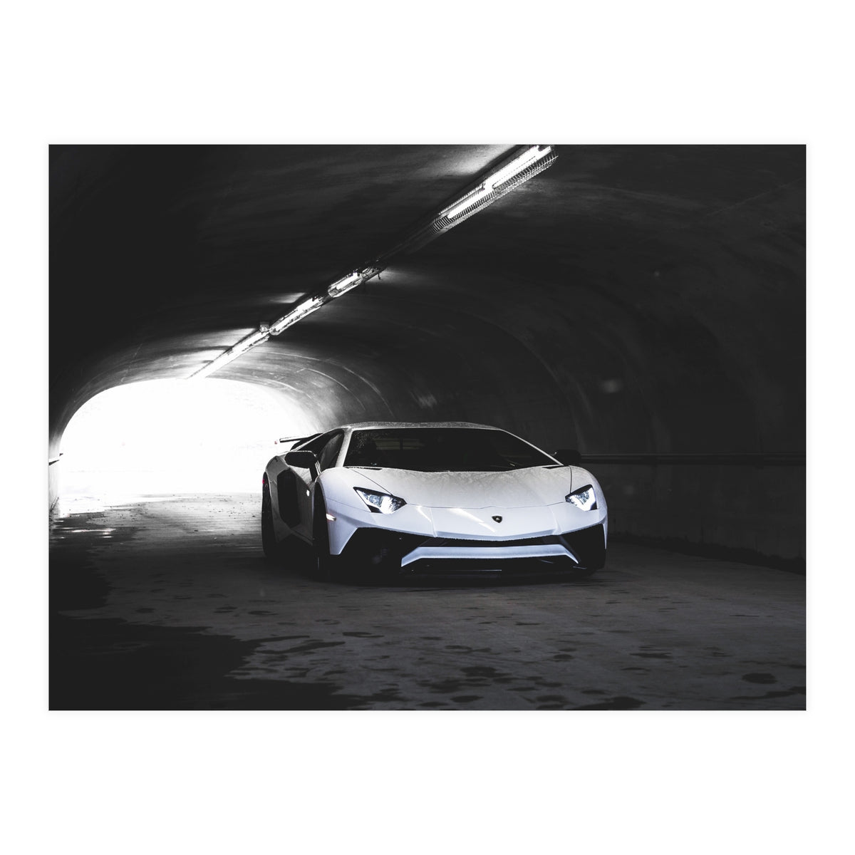 Supercar in tunnel (Print Only)