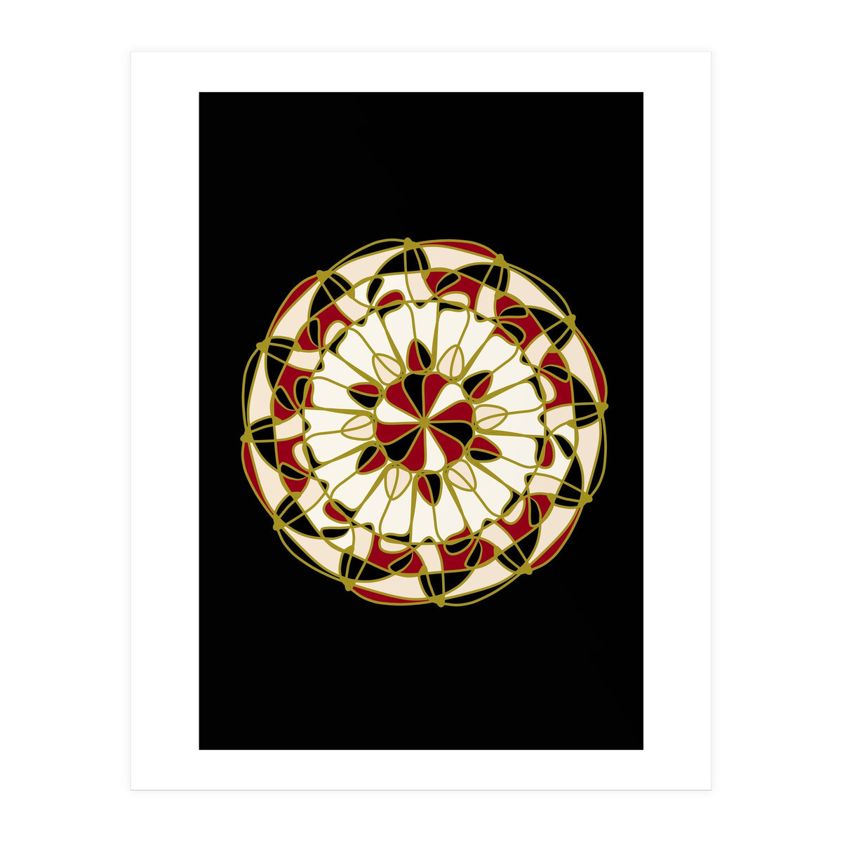 Multicolored Mandala (Print Only)