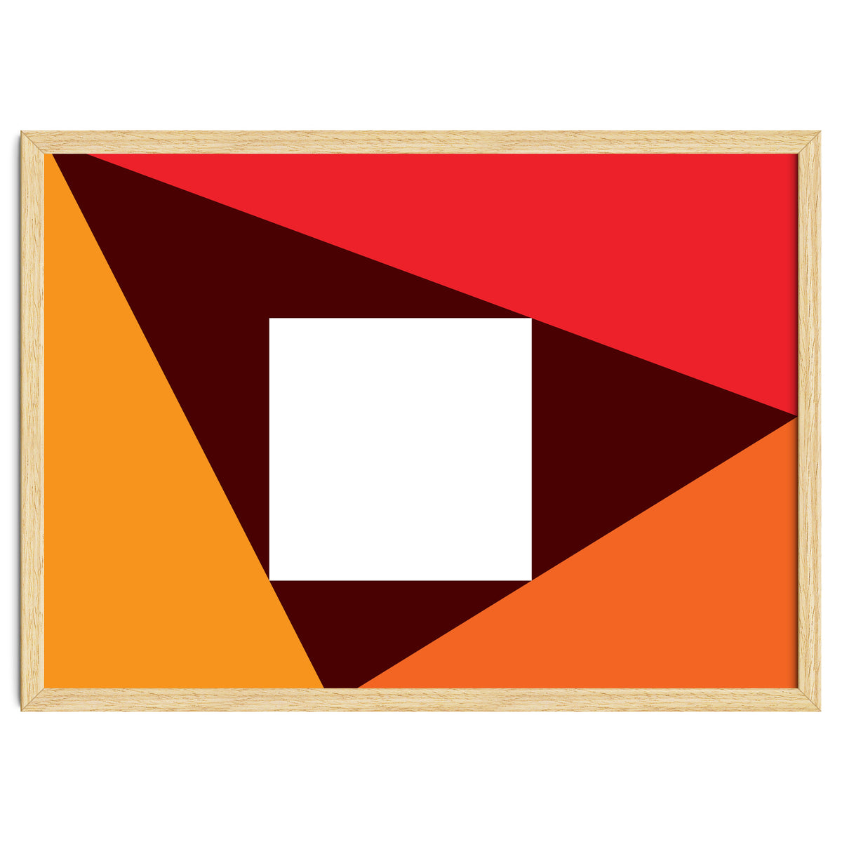 Geometric Shapes No. 23 - red & orange