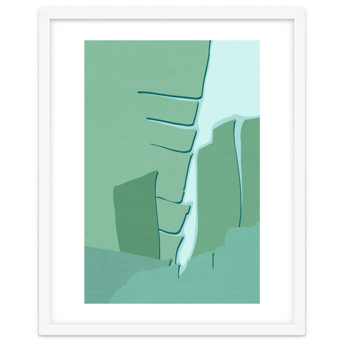 Abstract Banana Leaves One - Greener Eden