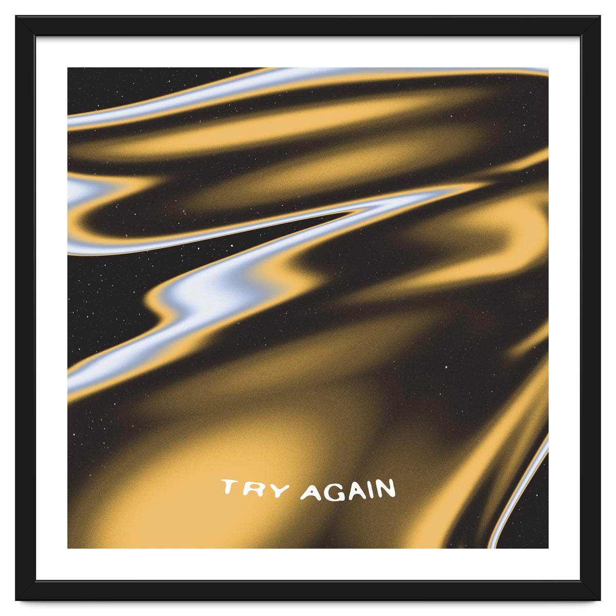 Try Again Motivational Reminder \\ Liquid Color Waves