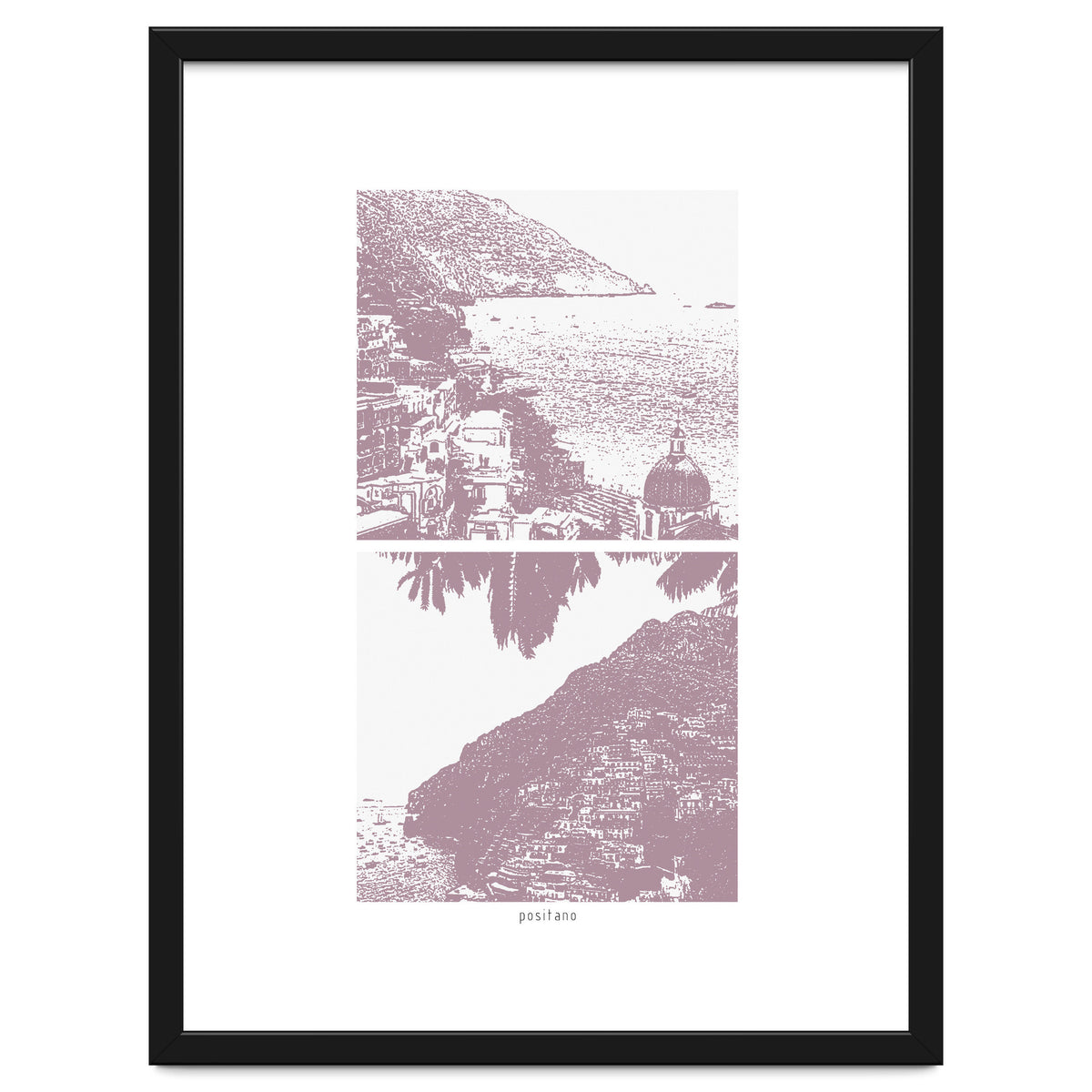 Printed Positano in Purple