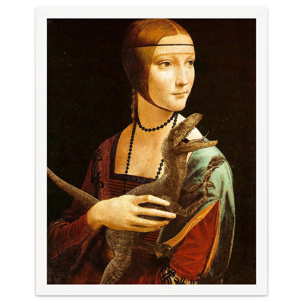 Lady With A Velociraptor