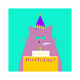 Birthday Lilac Cat  (Print Only) thumbnail