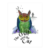 The Owl And The Cat (Print Only)