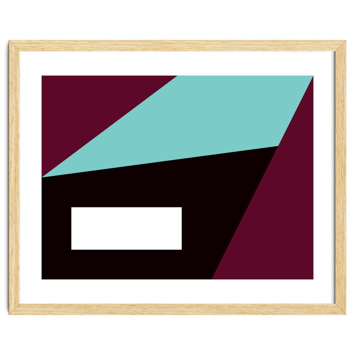 Geometric Shapes No. 84 - purple & turquoise