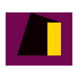 Geometric Shapes No. 55 - purple & yellow (Print Only) thumbnail