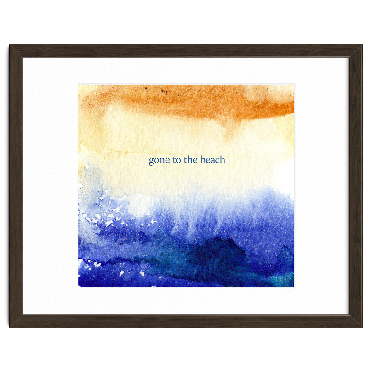 Gone to the beach || watercolor