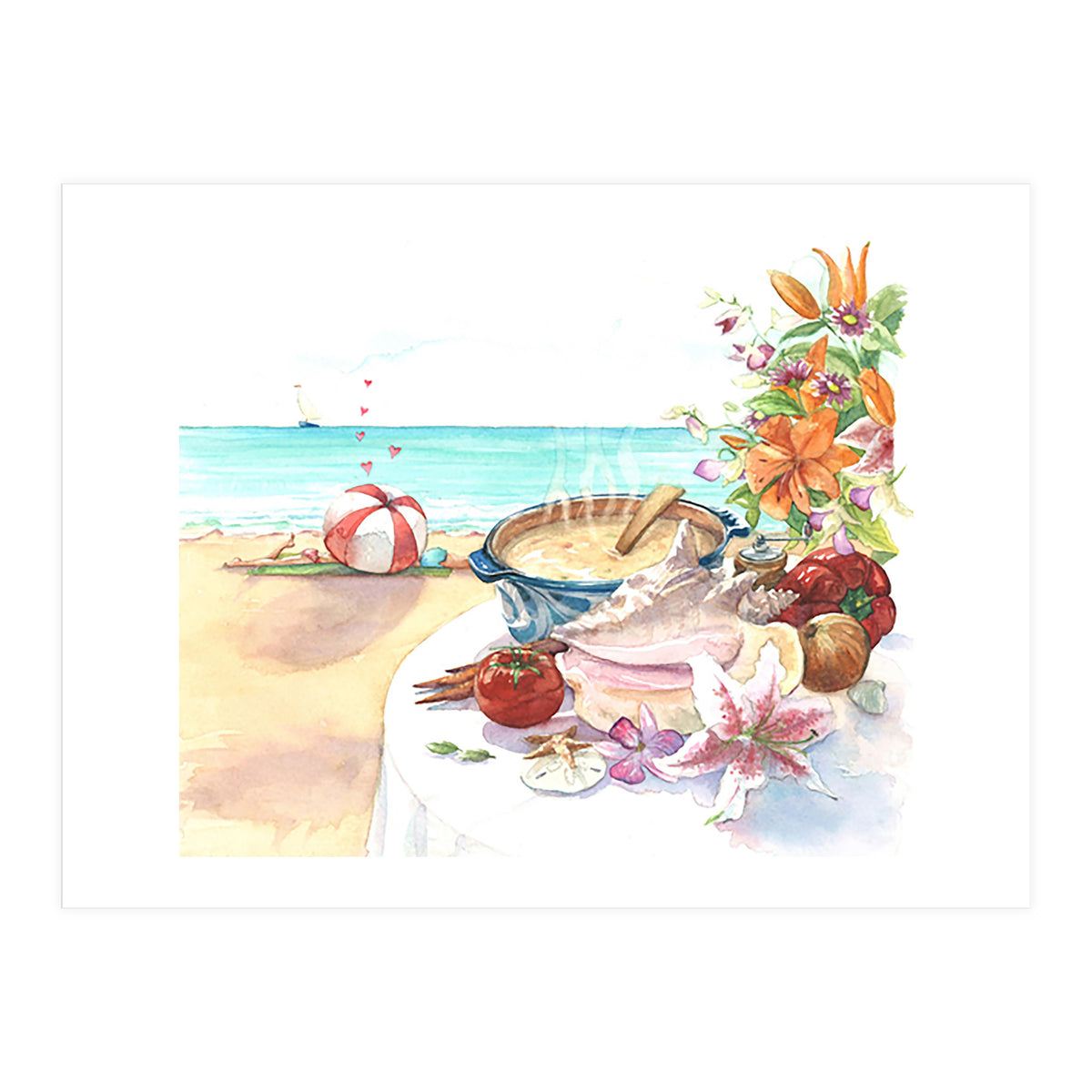 Beach Picnic  (Print Only)