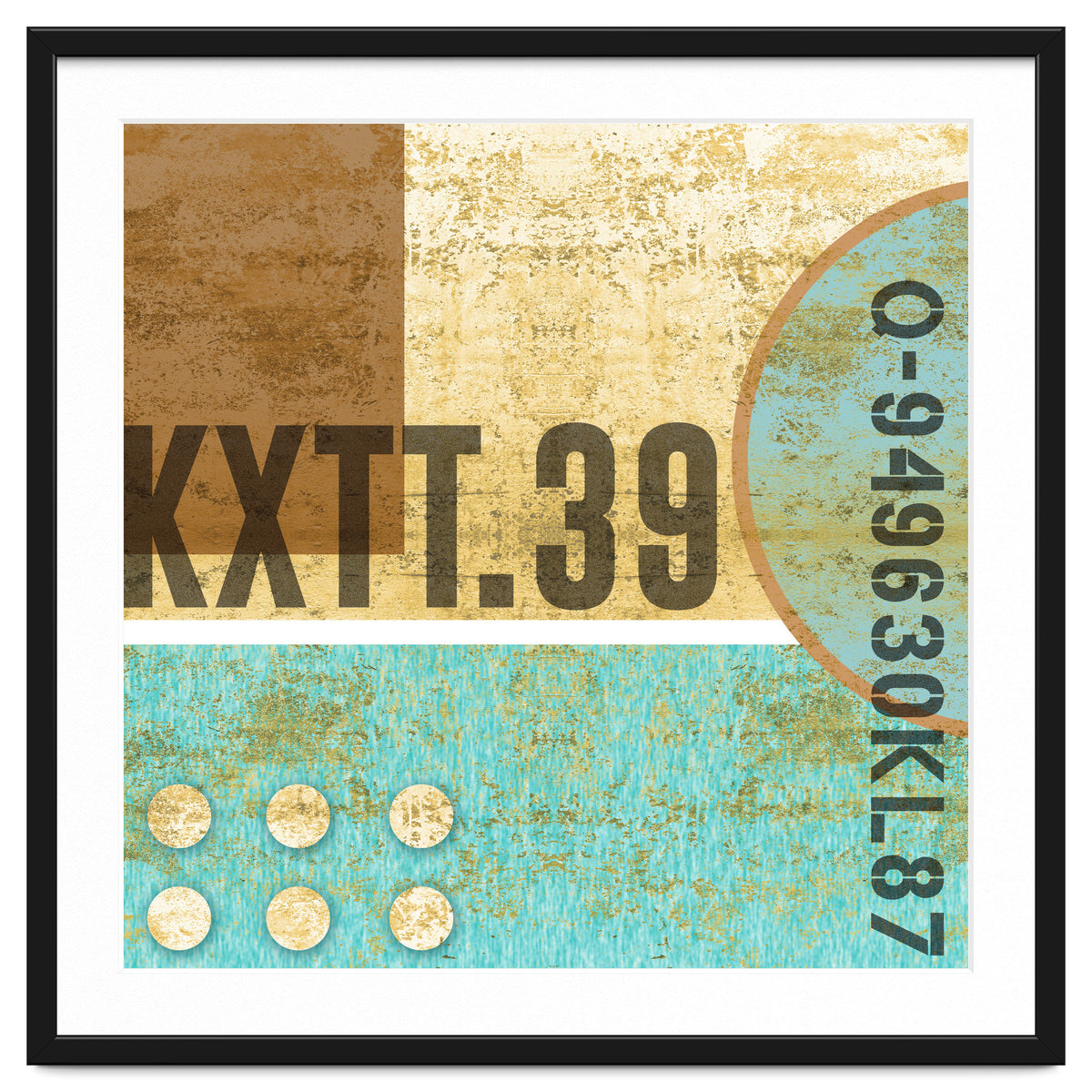 Abstract Industrial Sand And Blue