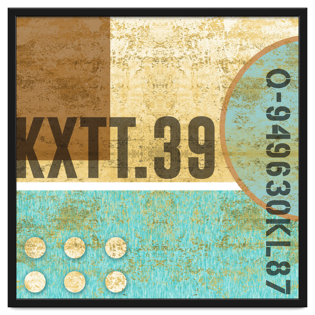 Abstract Industrial Sand And Blue