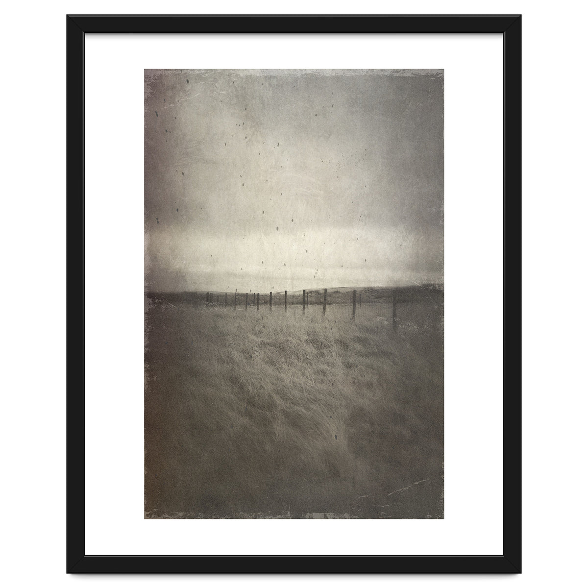 Bleak winter landscape of Saddleworth Moor