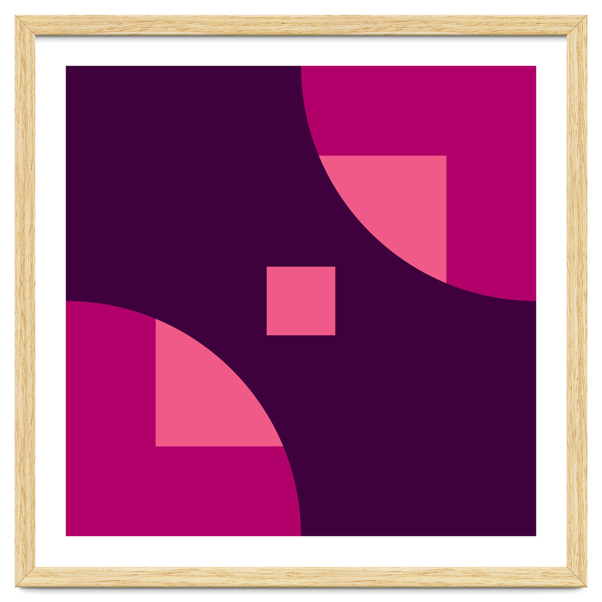 Geometric Shapes No. 1 - purple & pink squares