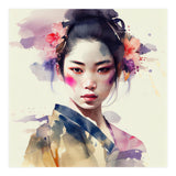 Watercolor Modern Geisha #6 (Print Only) thumbnail