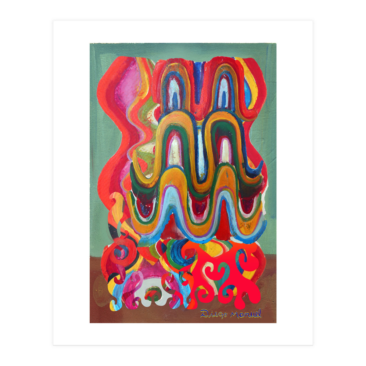 Pop Abstract Asimetrico A1 (Print Only)