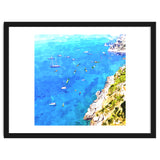Capri Islands | Tropical Travel Summer Island | Ocean Sea Beach Swim Sail Painting thumbnail