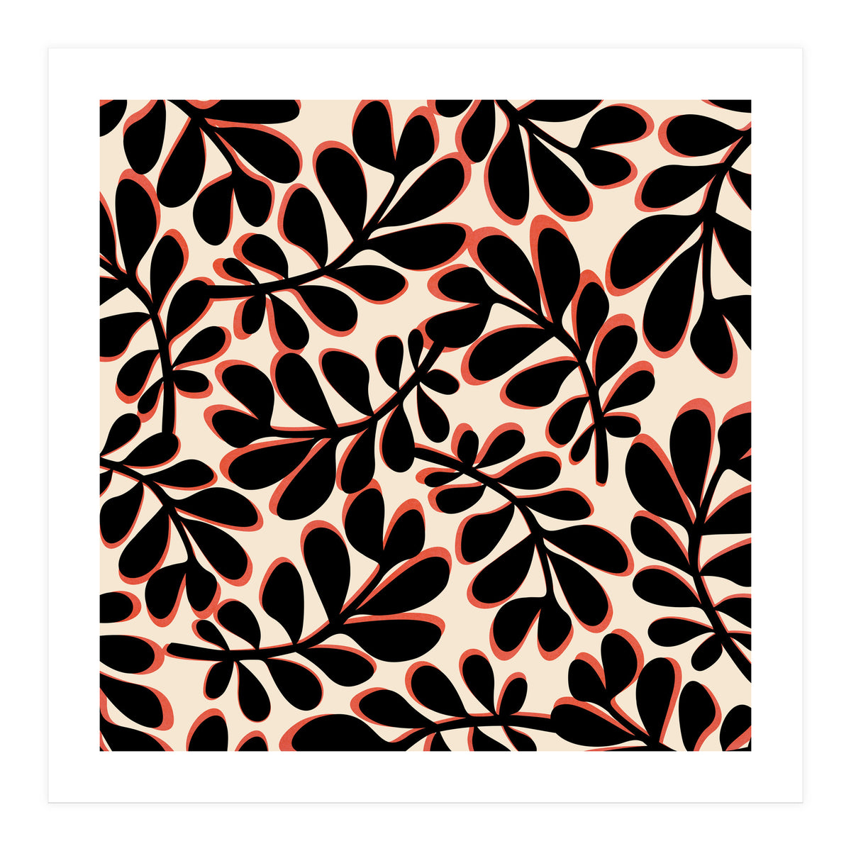 Mid Mod Playful Light Botanical (Print Only)
