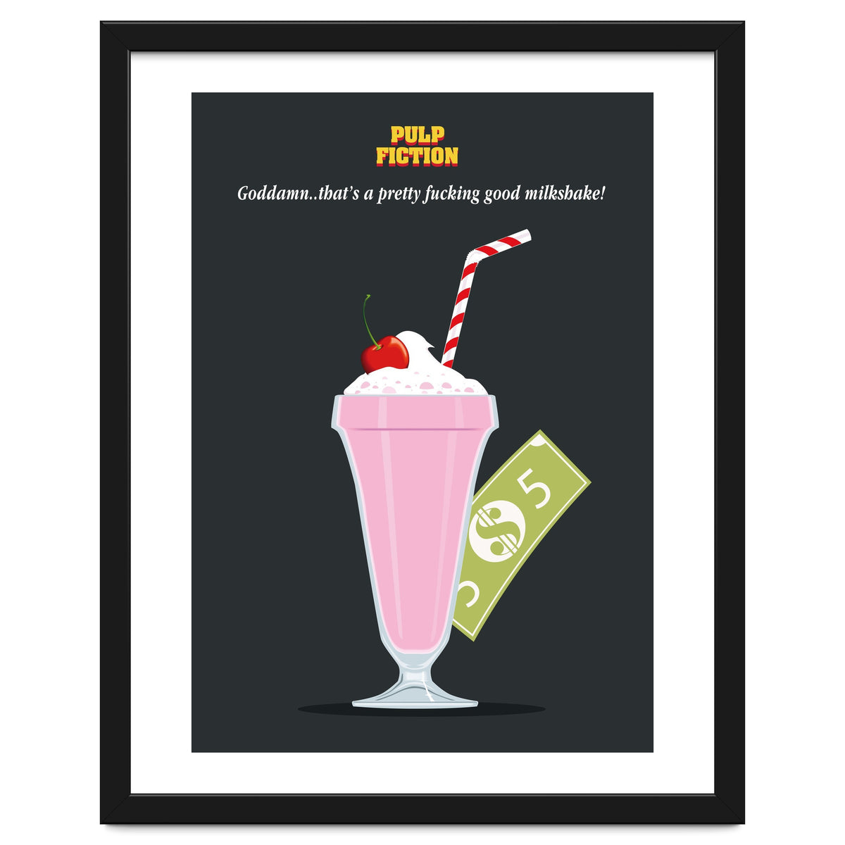 Mia Wallace Pulp Fiction movie poster