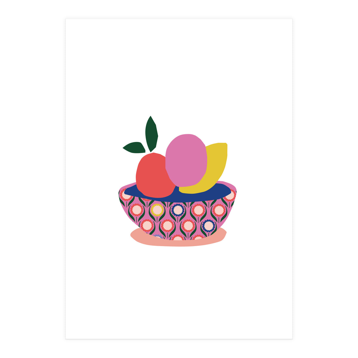 Fruits In Basket 1 Rgb Cropped White (Print Only)
