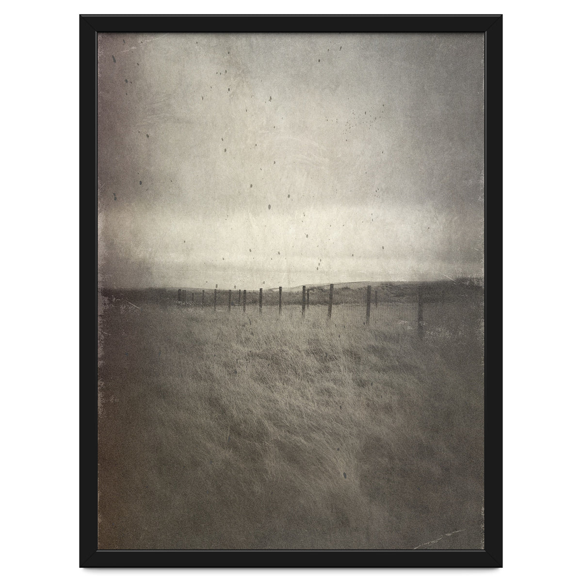 Bleak winter landscape of Saddleworth Moor