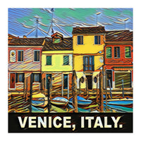 Colorful Venice Homes (Print Only)