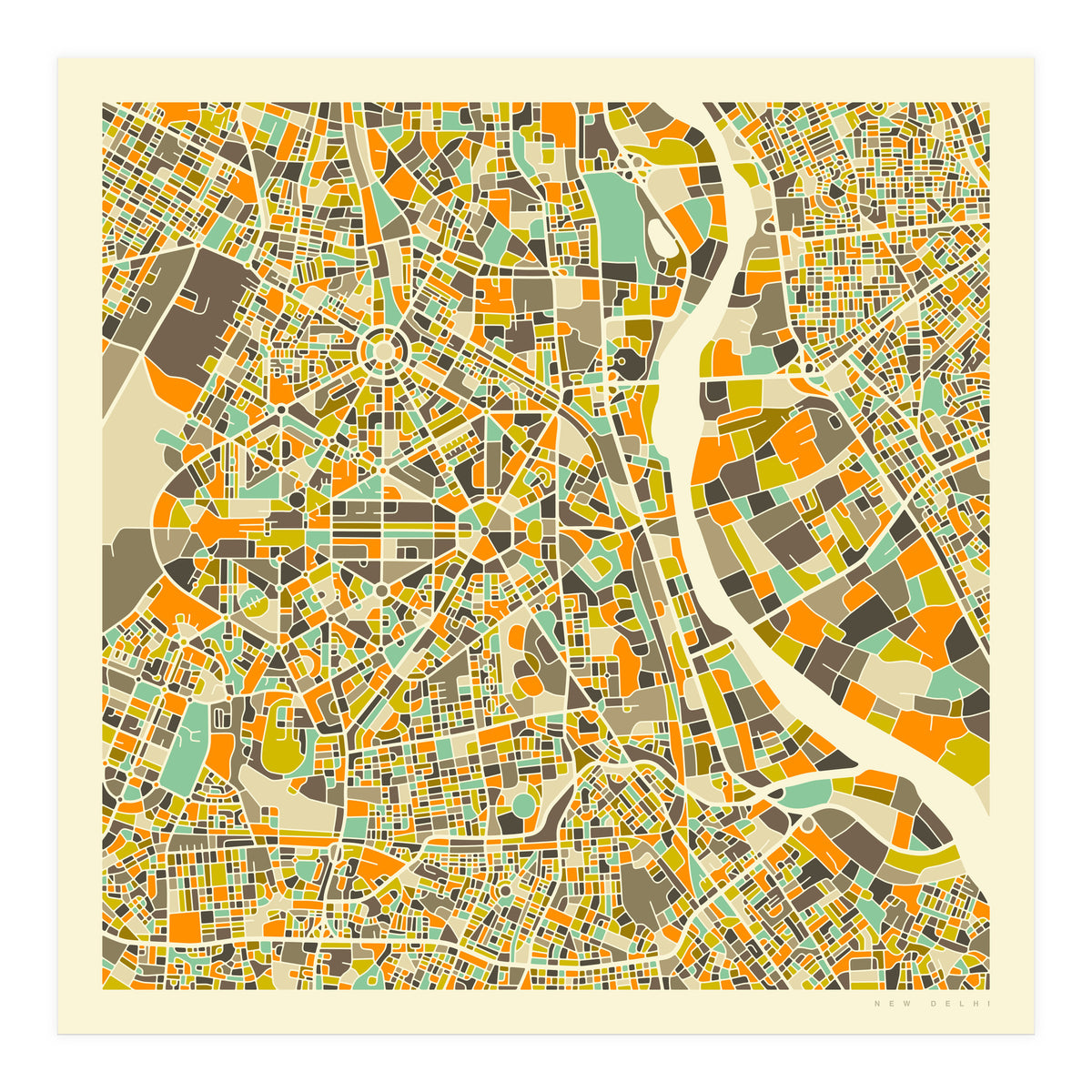 NEW DELHI MAP (Print Only)