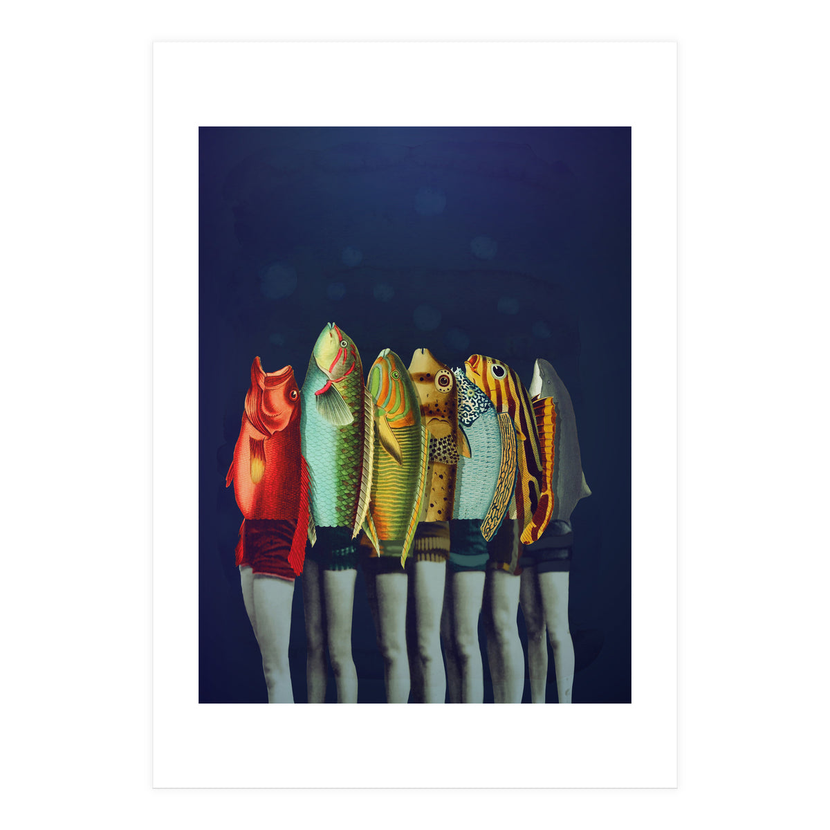 A Gaggle Of Reverse Mermaids (Print Only)