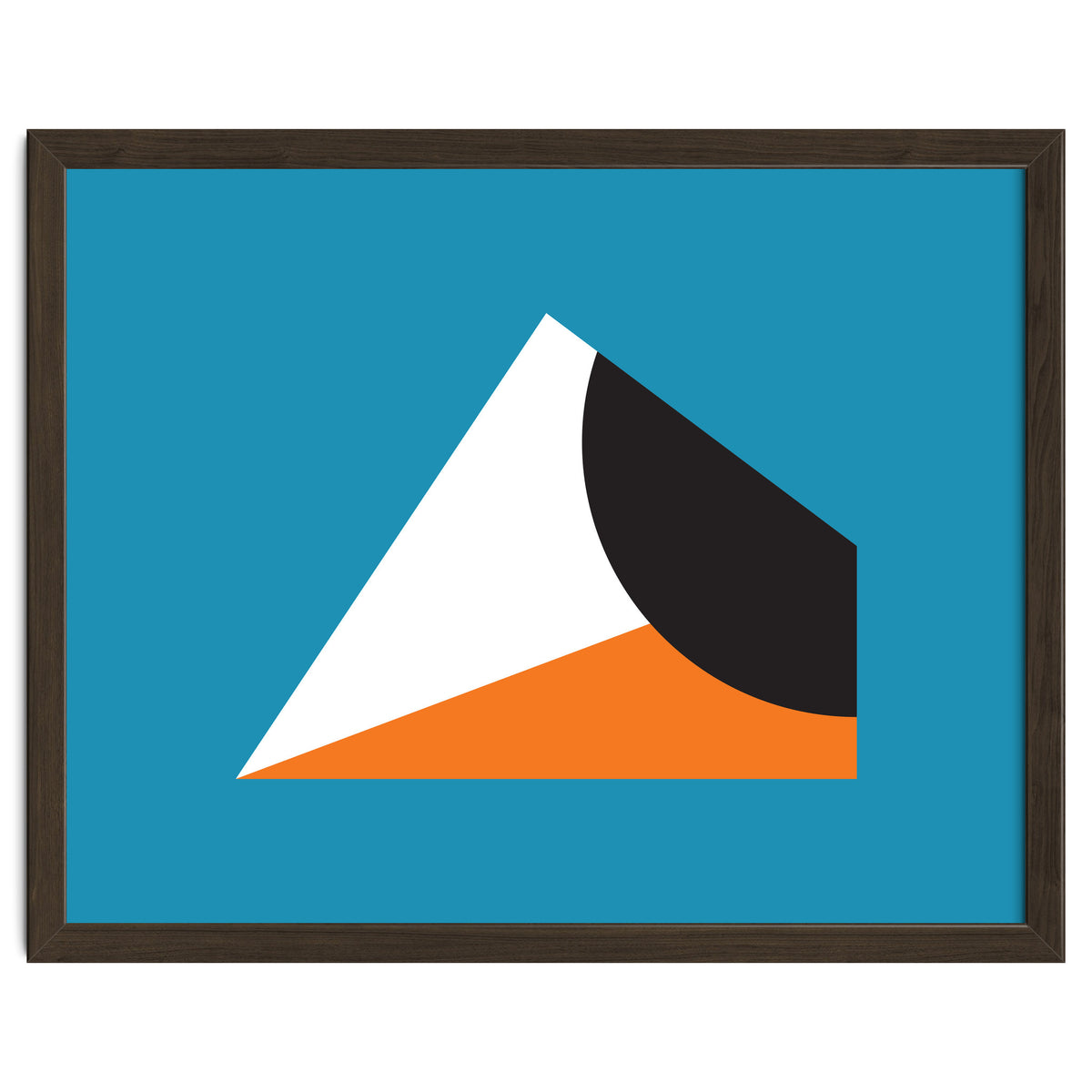 Geometric Shapes No. 16 - blue & orange