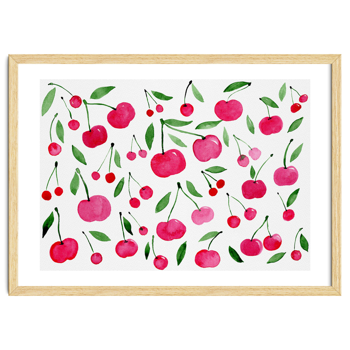 Pink cherry pattern