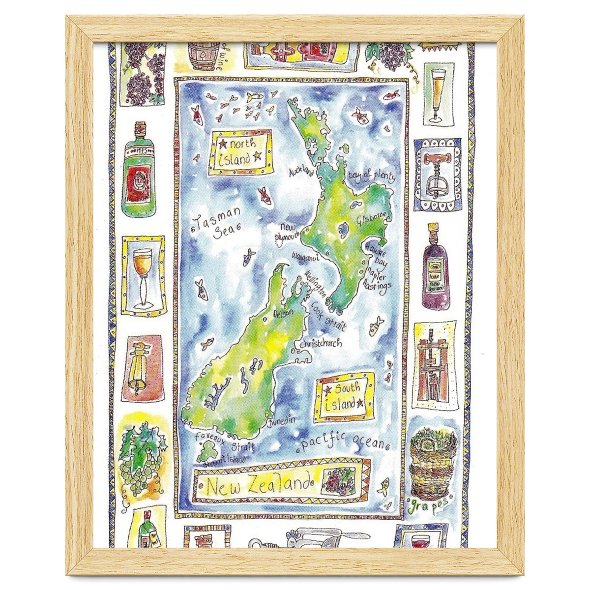 A wine map of New Zealand