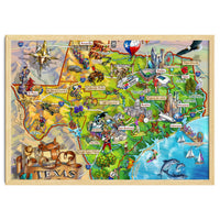 Texas Illustrated Map
