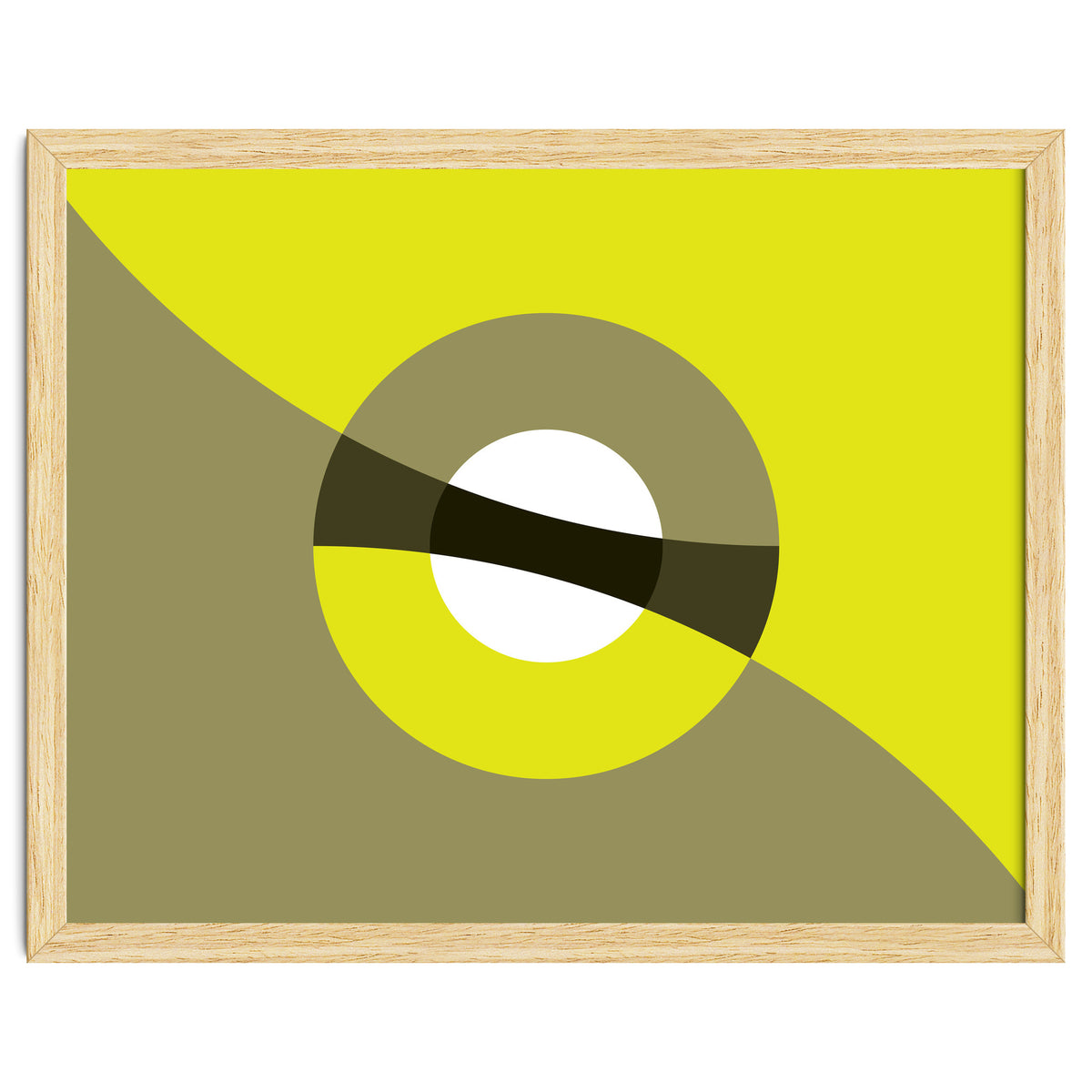 Geometric Shapes No. 44 -  mustard & beige