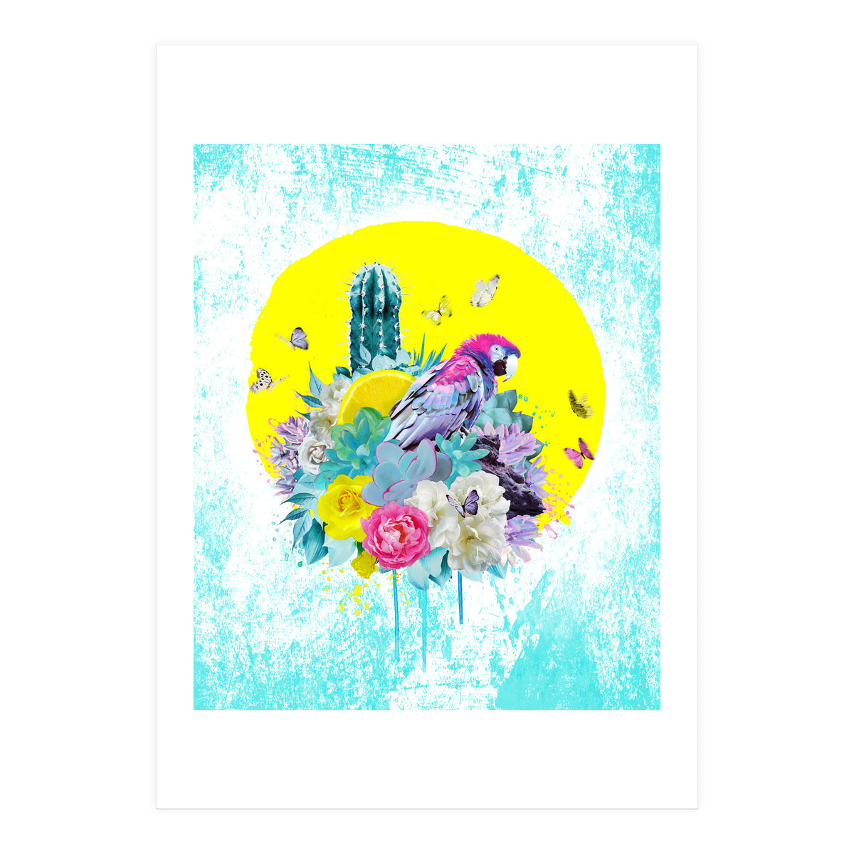 Floral Ara  (Print Only)