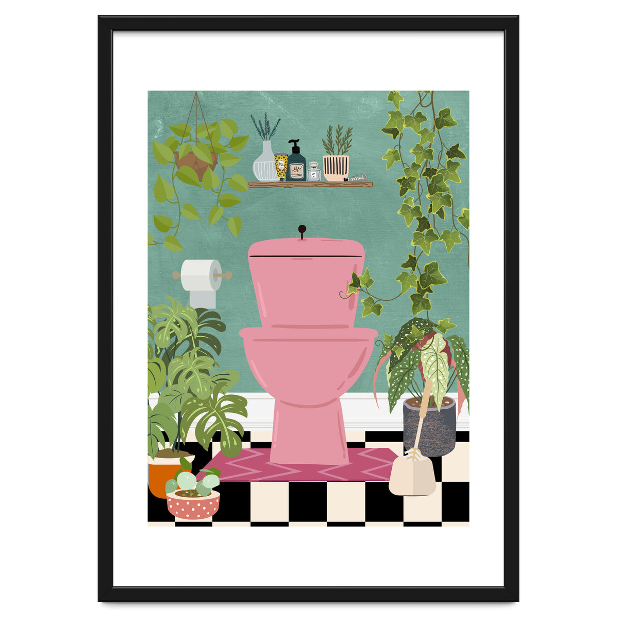 Botanical Loo in Jungle Bathroom