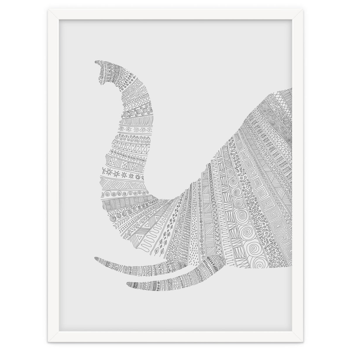 Elephant Grey Poster