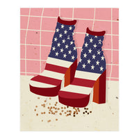 American Flag Disco Boots (Print Only)