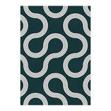 My Favorite Geometric Patterns No.35 - Green Tinted Navy Blue (Print Only) thumbnail