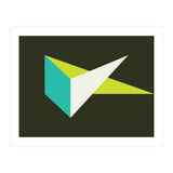 Geometric Shapes No. 67 - turquoise & lime (Print Only) thumbnail