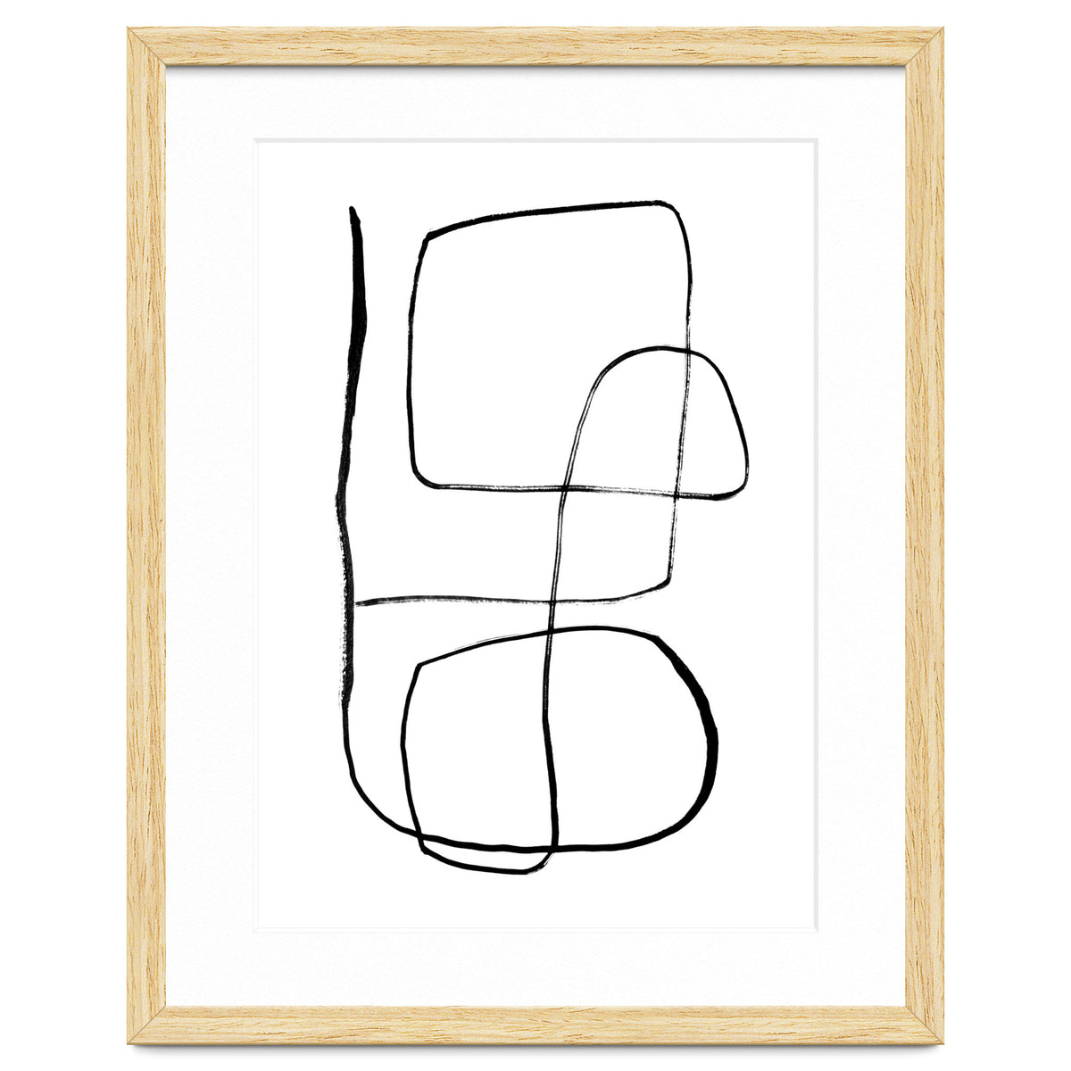 Mid-Century Line Art Print #3