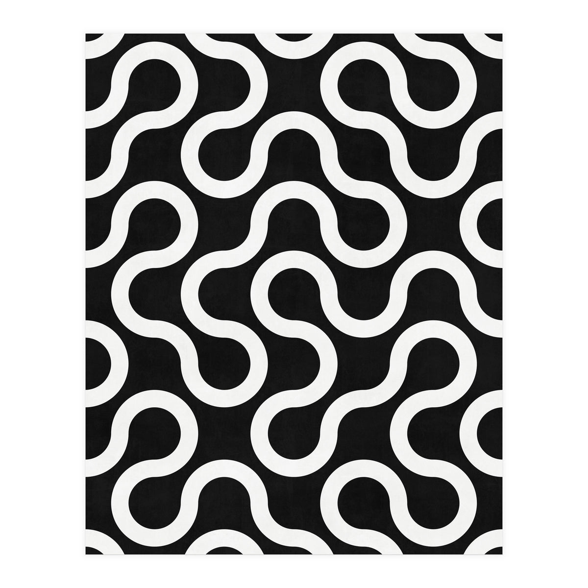 My Favorite Geometric Patterns No.36 - Black (Print Only)