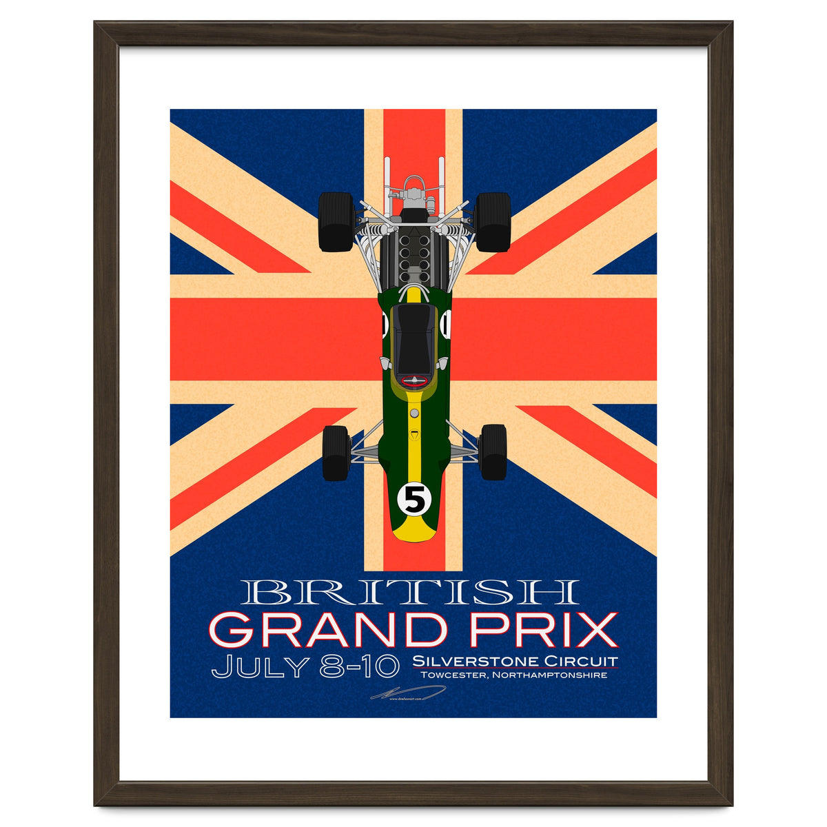 British Grand Prix poster