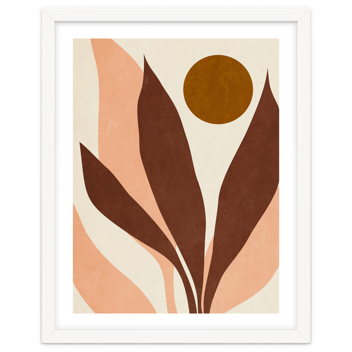 ABSTRACT LEAVES AND SUN - R01