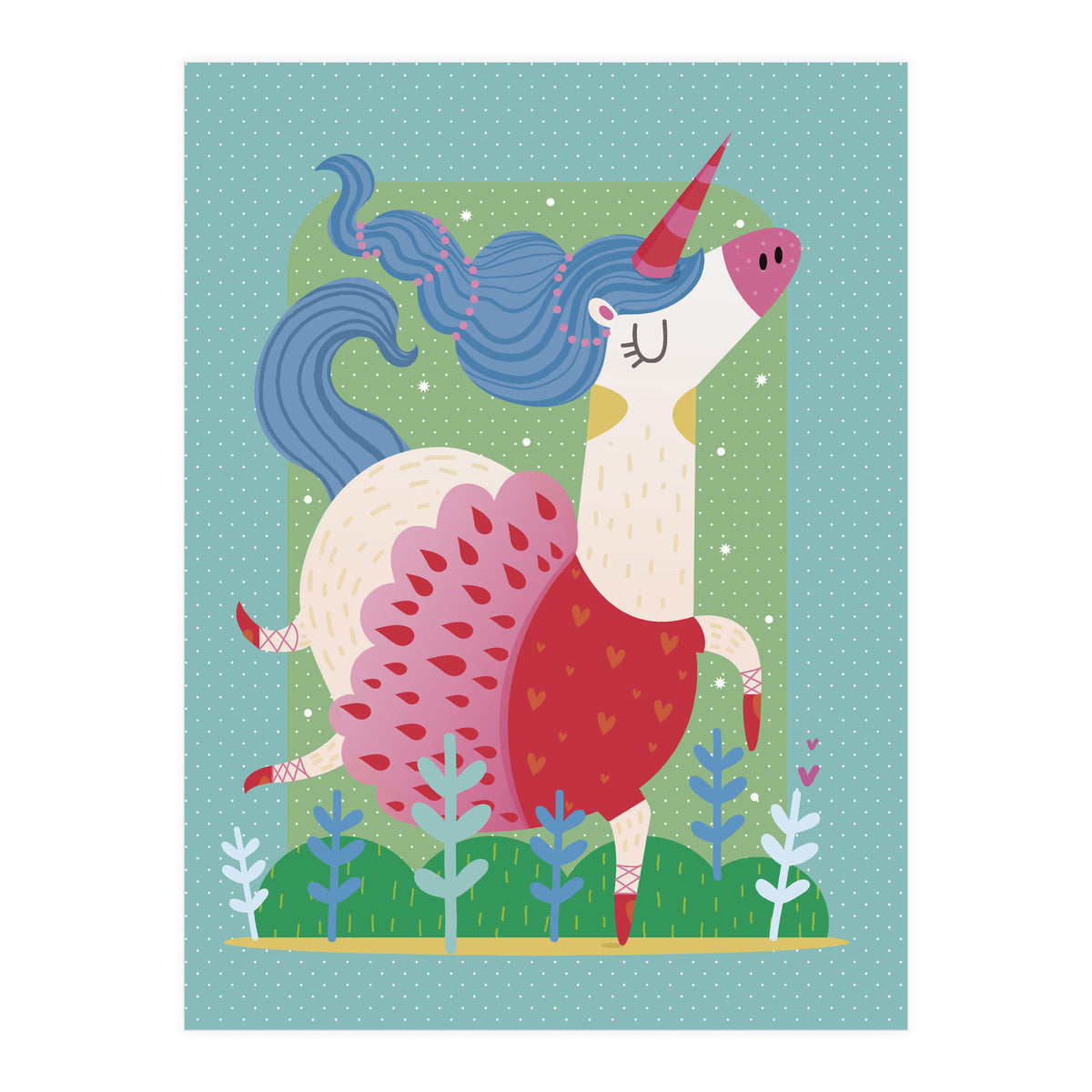 Unicorn Ballerina (Print Only)