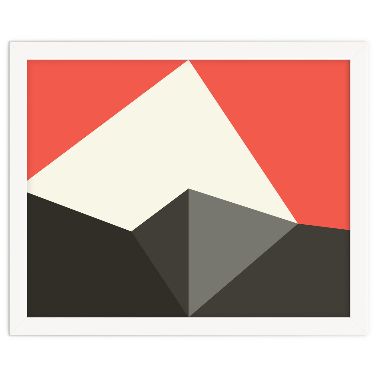 Geometric Shapes No. 77 - pink & grey