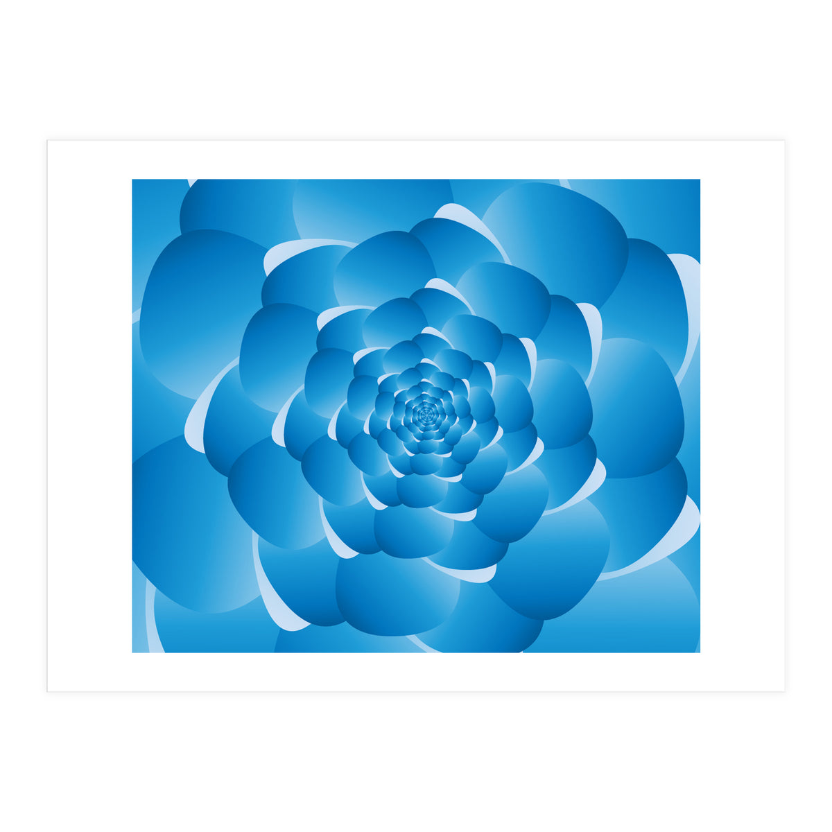 Sky Cloud Spiral Blue Spiral (Print Only)