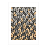 Concrete and Wood Cubes (Print Only) thumbnail
