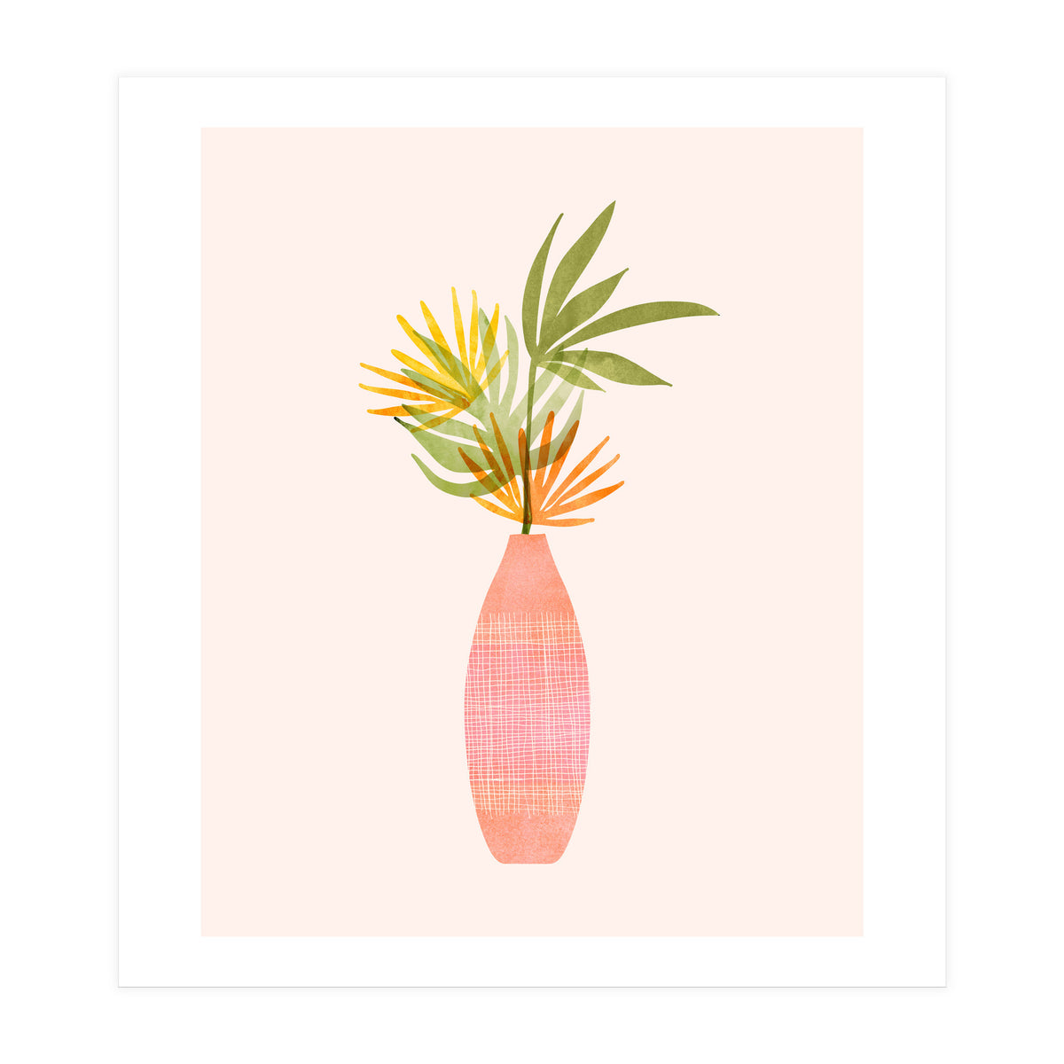 Modern Tropical Summer Bouquet (Print Only)