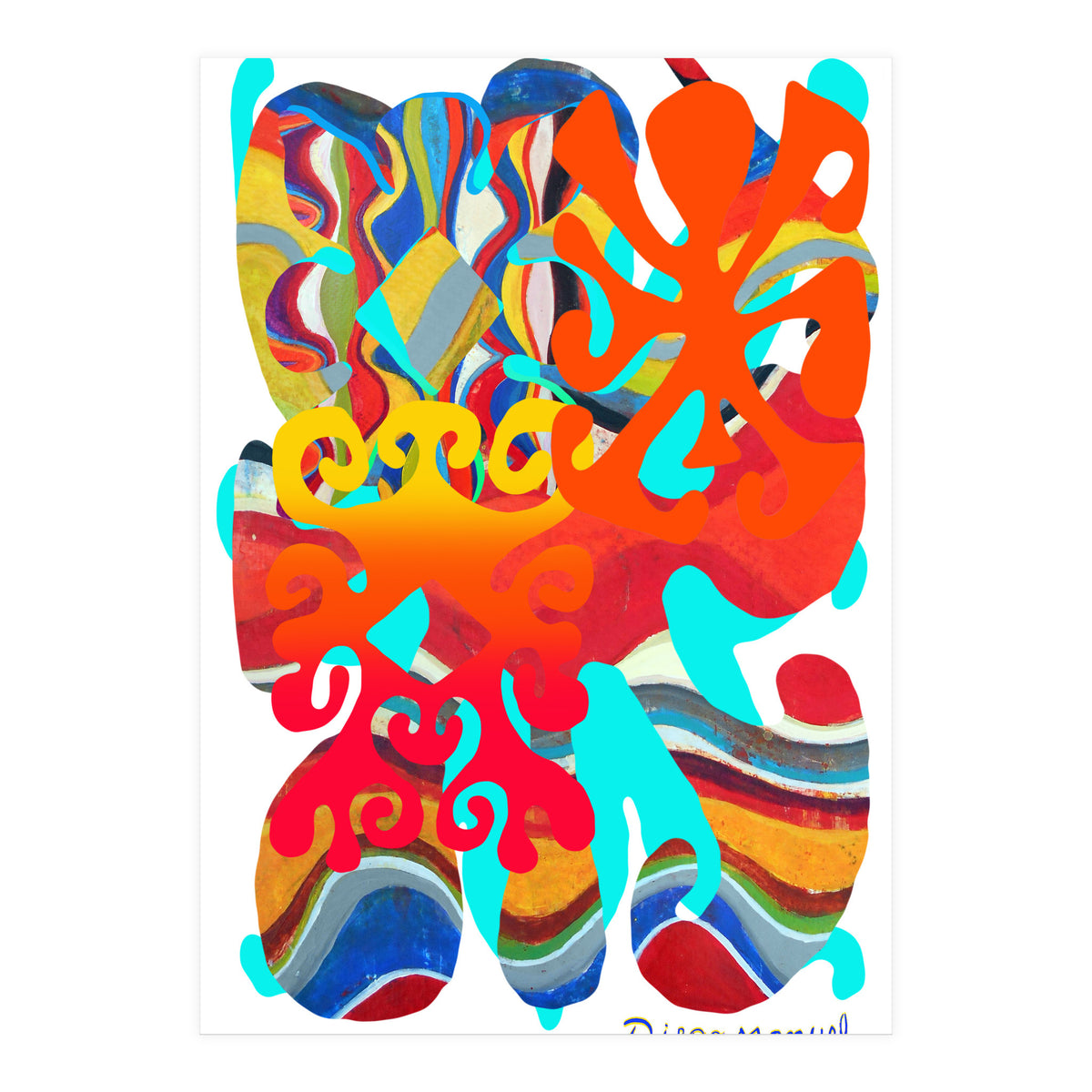 Pop Abstract Asimetrico 2 Copia (Print Only)