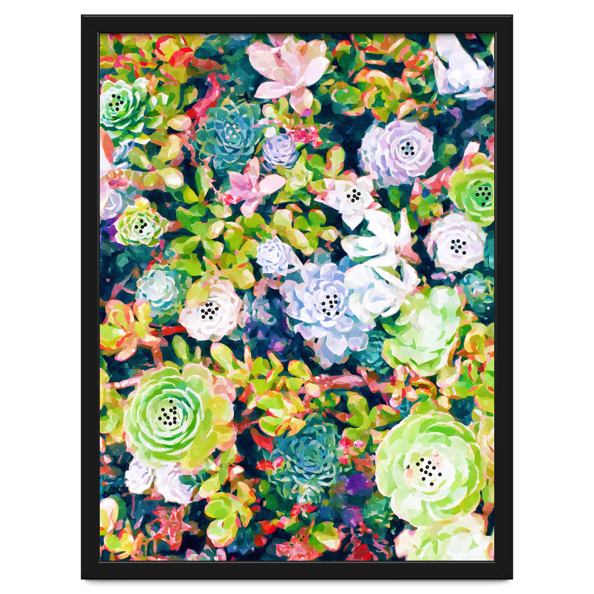 Watercolor Succulents